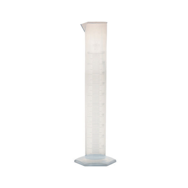 Scientific Graduated Glass Measuring Cylinder, Hex Base, PP, 1000 mL, Pack/3 | 80037