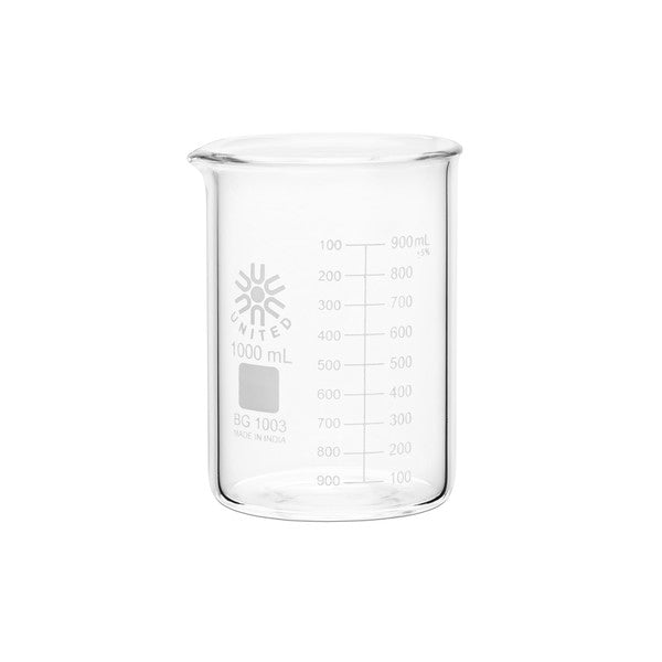 Research-Grade General Prep Beakers, Low Form, Heavy Duty, 1000 mL,... | BG1003-1000-CASE