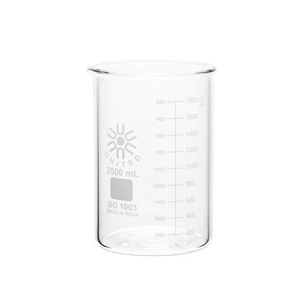 Heavy-Duty General Prep Beakers, Low Form, Heavy Duty, 2000 mL, Case/8 | BG1003-2000-CASE