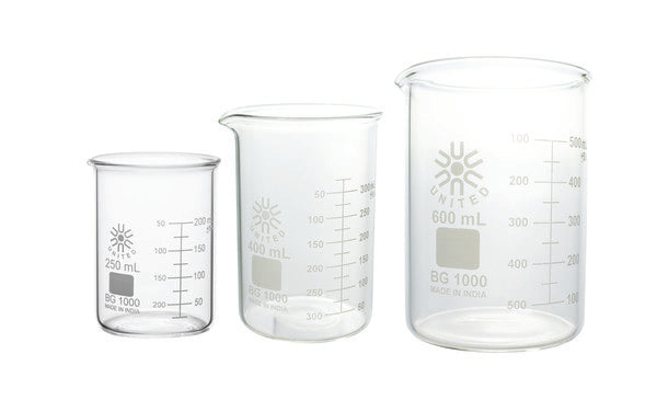 Technical General Prep Glass Beaker , Borosilicate for Glass Beakers Work | BGSET3