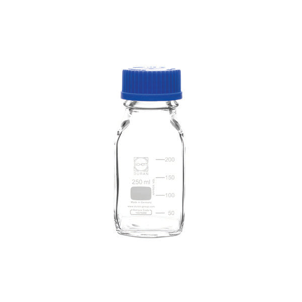 Laboratory Workflow-Specific Media/Storage Bottles, Square, 250 mL, Pack/10 ... | BMS0250