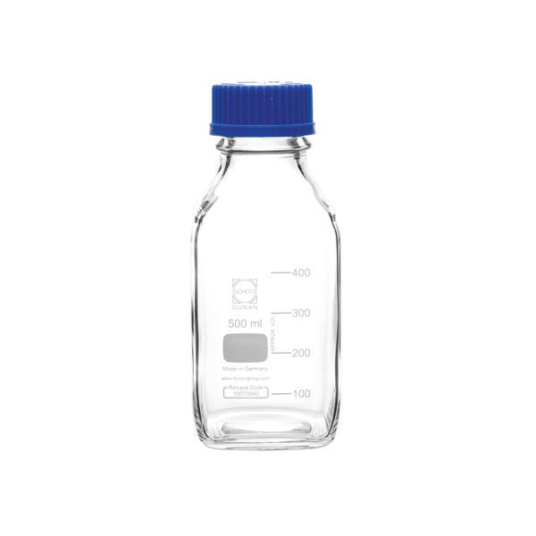Precision Instructional Media/Storage Bottles, Square, 500 mL, Pack/10 | Uni... | BMS0500
