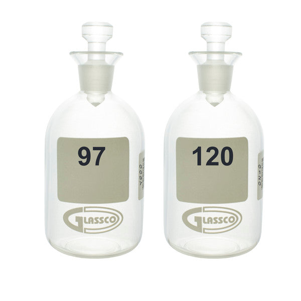 Precision Task-Focused B.O.D. Bottles, Numbered, 300 mL, 97-120, Pack/24 | BOD300-N97