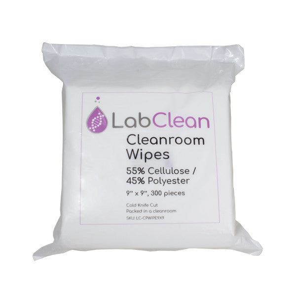 Bench-Ready Labclean™ Cleanroom Wipes, 55% Cellulose / 45% Polyester, 9” x | CPWIPE9X9