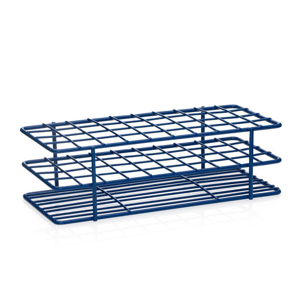 Rubber Wire Rack CWRTT03 - Coated Wire Rack, 13-16 mm Tubes, 40 Place, Blue – LabCals.com