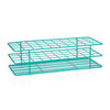 Heavy-Duty Instructional Coated Wire Rack, 20-25 mm Tubes, 40 Place, Teal | CWRTT10