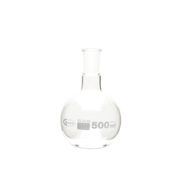 Heavy-Duty Swirl-Mixing Boiling Flask, Flat Bottom, Ground Joints, 5... | FFB058-500-CASE