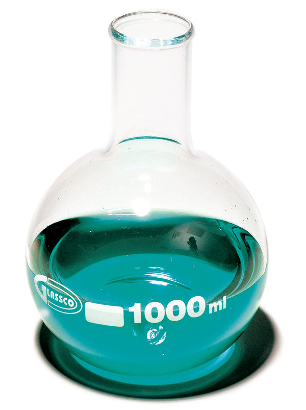Heavy-Duty Culture Prep Boiling Flask, Flat Bottom, Borosilicate Glas... | FG4060-50-CASE