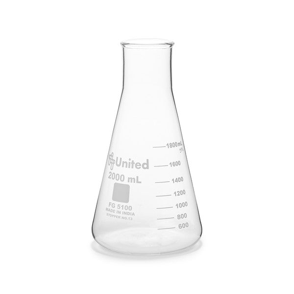 Technical Agitation-Ready Erlenmeyer Flask, Wide Mouth, Borosilicate Gla... | FG5100-2000