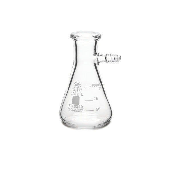 Precision Bench-Ready Filtering Flask, Borosilicate Glass, 100 mL, C... | FG5340-100-CASE