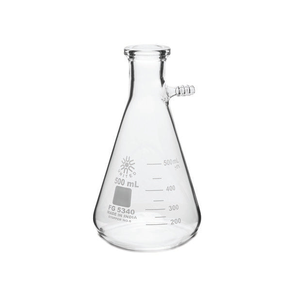 Technical Instructional Filtering Flask, Borosilicate Glass, 500 mL,... | FG5340-500-CASE