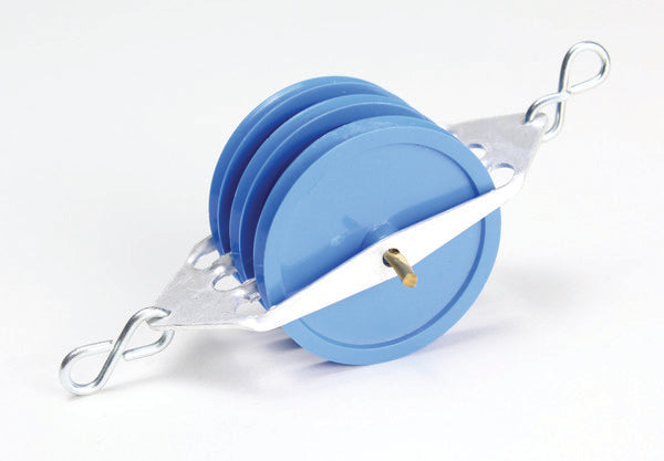 Heavy-Duty Concept-to-Lab Physics Tool Triple Pulley for Physics Work | PULT03