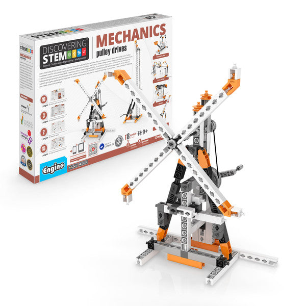 Scientific Hands-On Engineering Model Engino STEM Mechanics Pulley Drives | STEM03