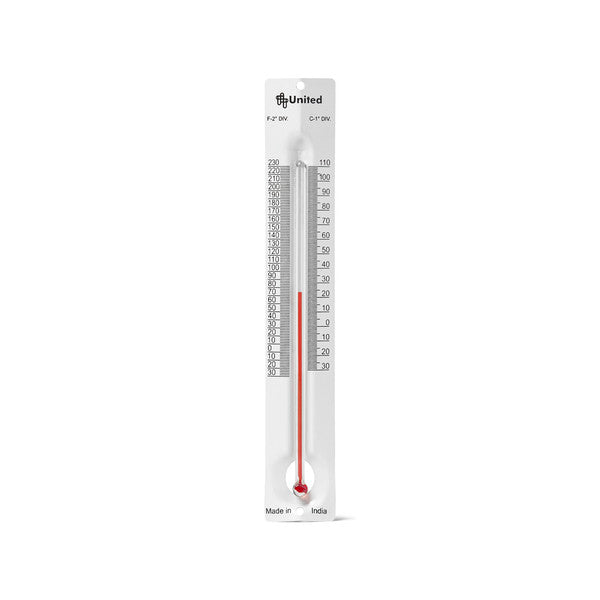 Heavy-Duty Workflow-Specific Metal Back Student Thermometer, Flat Back, -20° ... | THMCF1