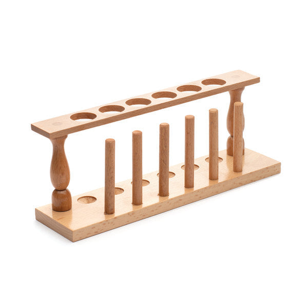 Research-Grade Workflow-Specific Wooden Test Tube Rack, 6-Tube for Test Tube ... | TTHW01