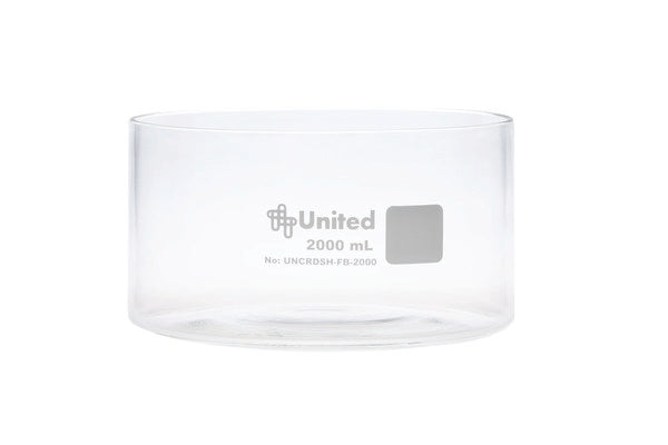 Heavy-Duty Instructional Crystalclear Crystallizing Dish 2000 mL, Fl... | UNCRDSH-FB-2000
