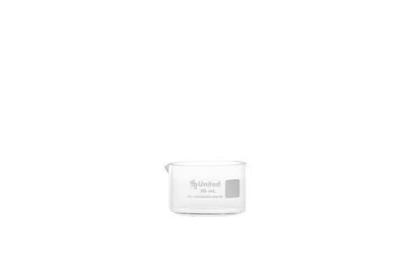 Industrial Bench-Ready Crystalclear Crystallizing Dish 60 mL, Flat Bot... | UNCRDSH-WS-60