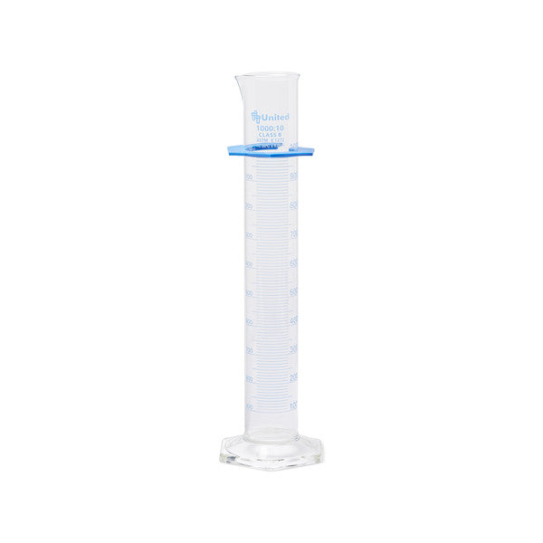 Precision Measured Transfer Graduated Cylinder, Double Scale, Borosili... | UNCYLNGB-1000