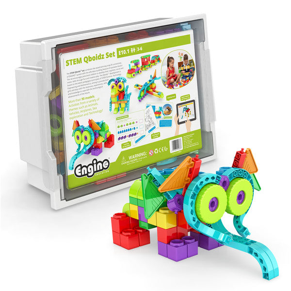 Technical STEM Engineering Equipment Engino STEM Qboidz Set for Engineering Work | UNE101