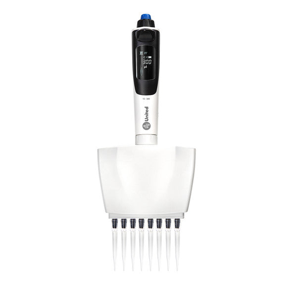 Precision Bench-Ready Jupiter Electronic Pipette, 8-Channel, 15 - 300 uL | UNEMCH0300