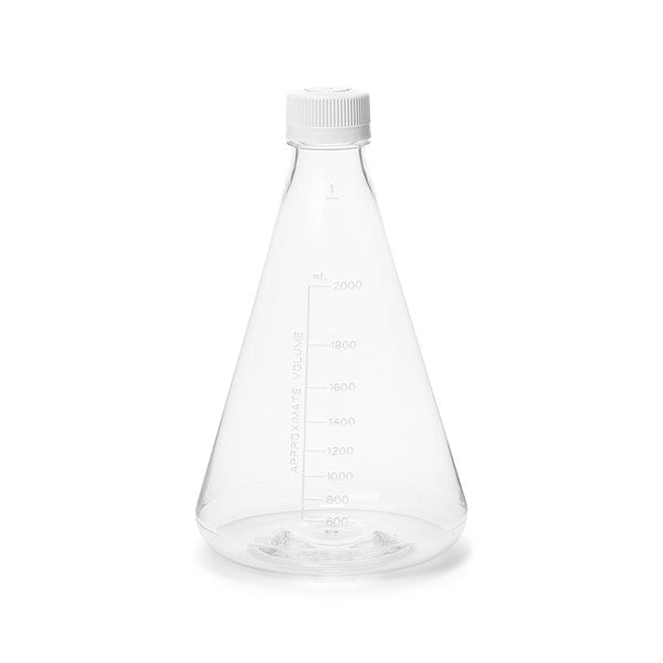 Heavy-Duty Conical Bench Unistore Sterile Erlenmeyer Flask Vented, P... | UNERFLSPETG2000