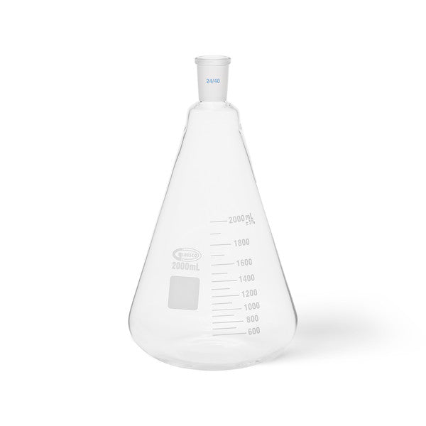Technical Culture Prep Erlenmeyer Flasks, With Joint, 2000 mL, Joint Si... | UNJTERFL2000