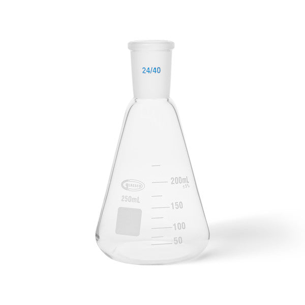 Technical Conical Bench Erlenmeyer Flasks, With Joint, 250 mL, Joint Siz... | UNJTERFL250