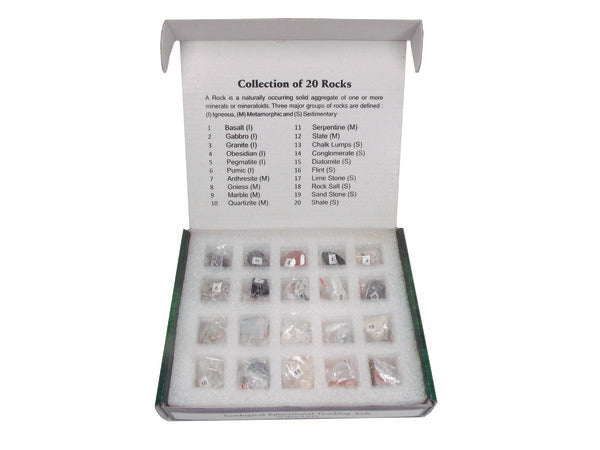 Technical Applied Engineering Demonstration Rock Collection, 20 Specimens | UNROCSET20