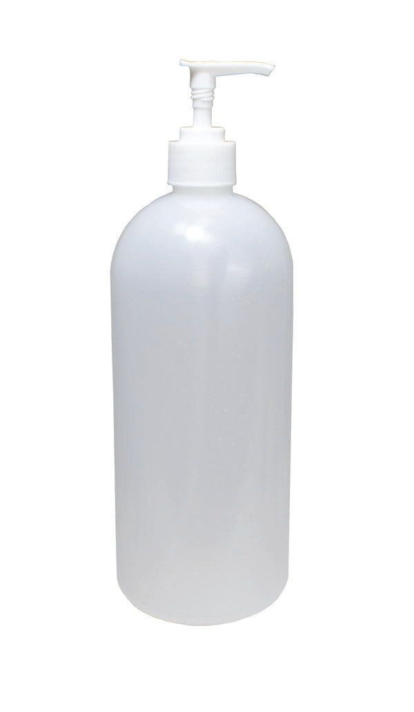 Heavy-Duty Task-Focused Bottle w/Pump, LDPE, 32 oz, Pack/12 | UNSBLDPE-32OZ-PK/12