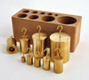 Precision Task-Focused Hooked Double-Ended Brass Weight for Weights Masses Work | WHSET9