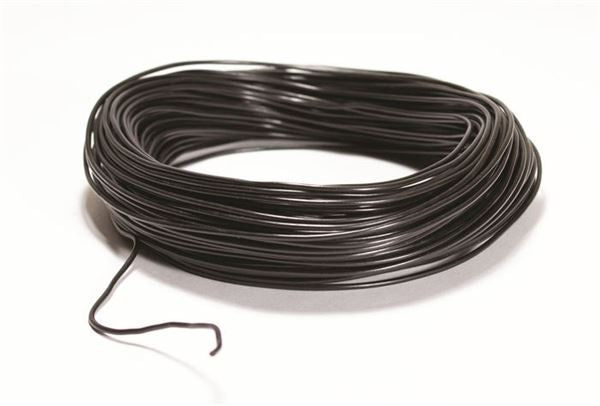 Industrial Instructional Plastic Insulated Copper Wire, Black, 100-Foot Rol... | WCP22-BK