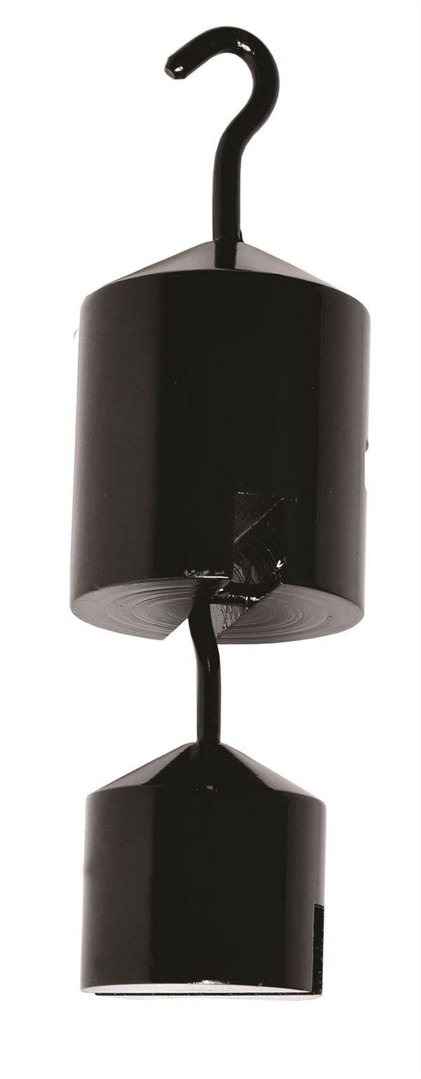 Weight Set Of 9, Hooked, Black Enamel - WHSBE9